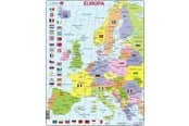Puslespill - Larsen Puzzles Puslespill Europa (høyt format) - 48 brikker, Maxi 2D Puslespill - K2
